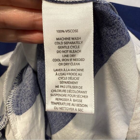 beachlunchlounge Blue and White Dress size XL - Picture 5 of 5